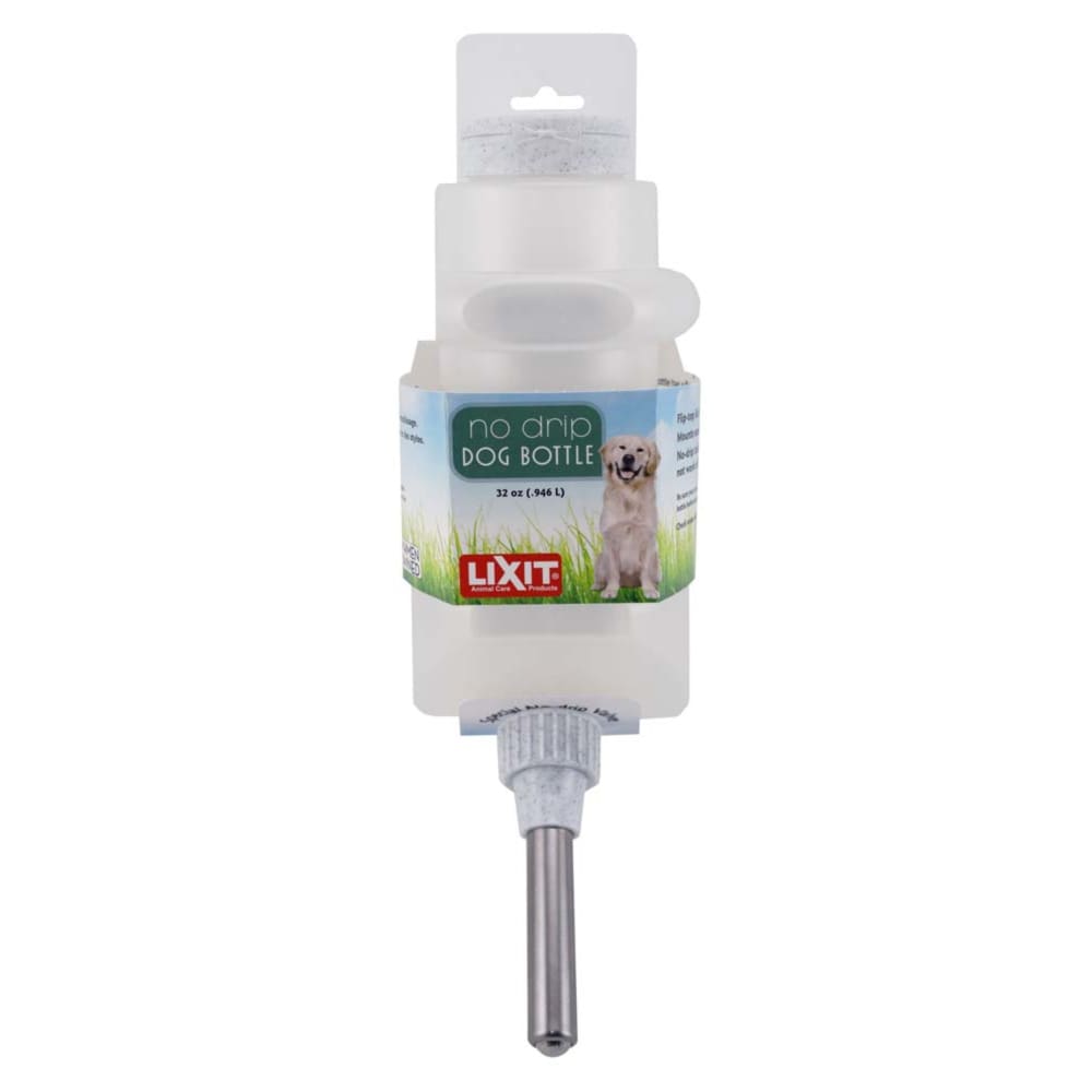 Lixit Top Fill Dog Water Bottle White 32 Ounces - Pet Supplies - Lixit