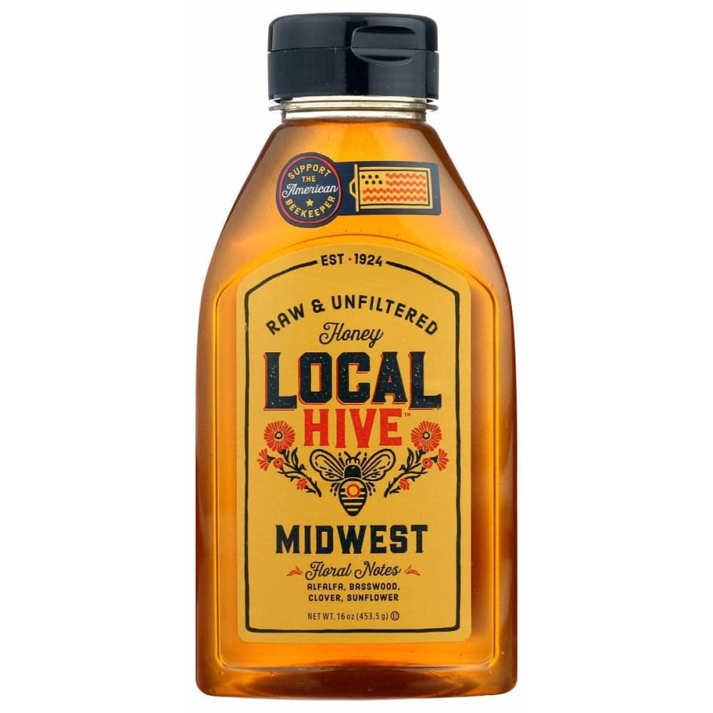 LOCAL HIVE LOCAL HIVE Honey Mdwst Unfltrd Raw, 16 oz