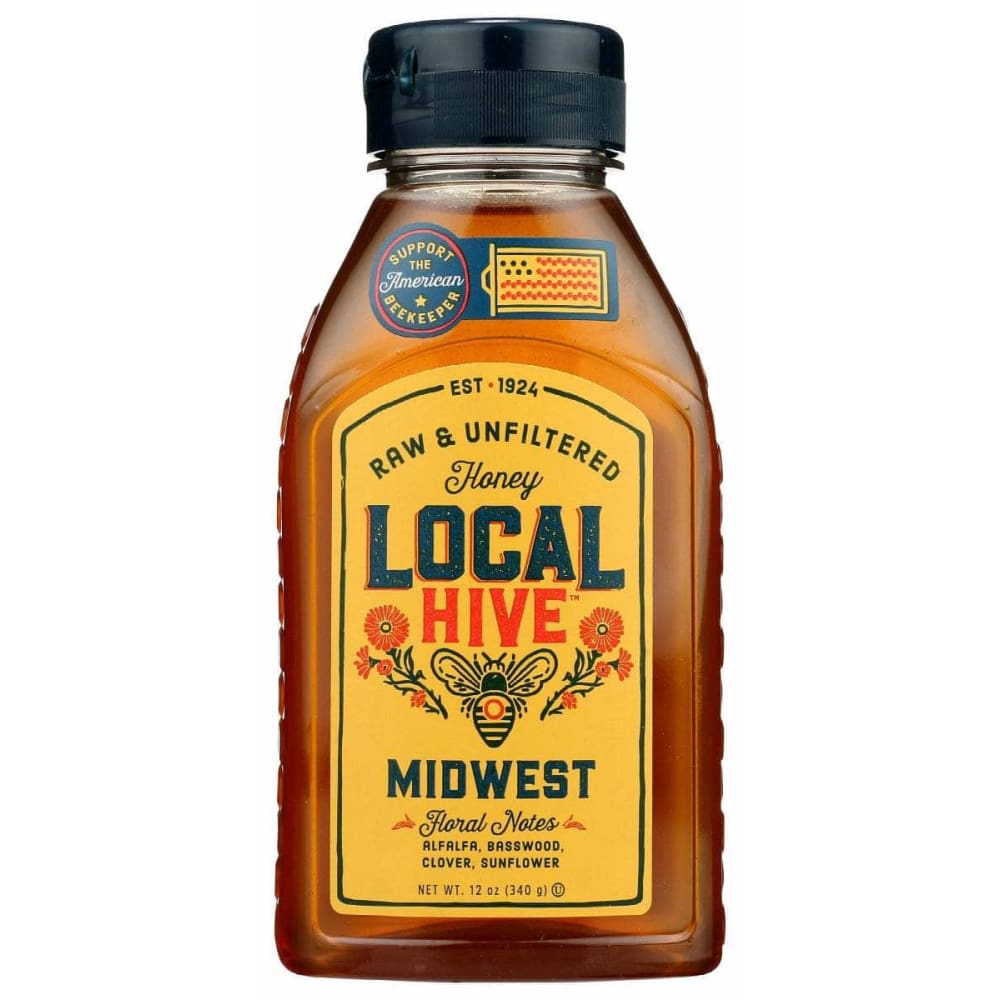 LOCAL HIVE LOCAL HIVE Honey Midwest Local Raw, 12 oz