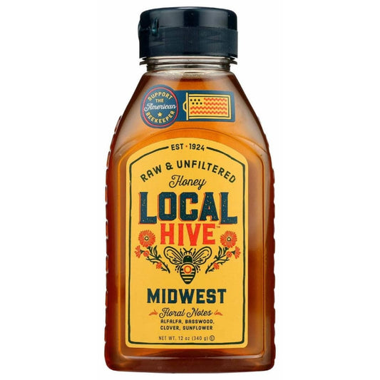 LOCAL HIVE LOCAL HIVE Honey Midwest Local Raw, 12 oz