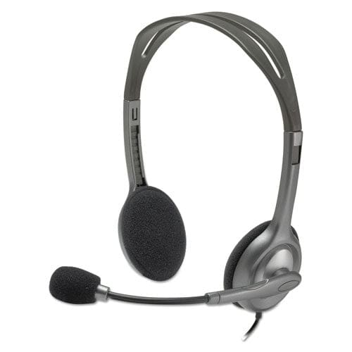 Logitech H111 Binaural Over The Head Headset Black/silver - Technology - Logitech®