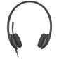 Logitech H340 Binaural Over The Head Corded Headset Black - Technology - Logitech®