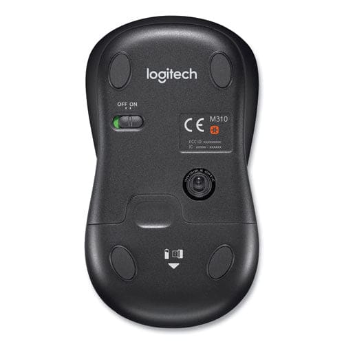 Logitech M310 Wireless Mouse 2.4 Ghz Frequency/30 Ft Wireless Range Left/right Hand Use Silver/black - Technology - Logitech®