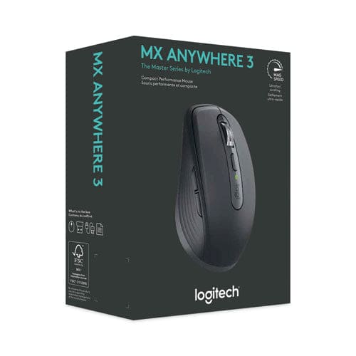 Logitech Mx Anywhere 3 For Business Wireless Mouse 32.8 Ft Wireless Range Right Hand Use Graphite - Technology - Logitech®