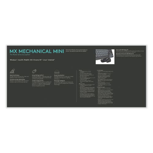 Logitech Mx Mechanical Wireless Illuminated Performance Keyboard Mini Graphite - Technology - Logitech®