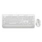 Logitech Signature Mk650 Wireless Keyboard And Mouse Combo For Business 2.4 Ghz Frequency/32 Ft Wireless Range Off White - Technology -
