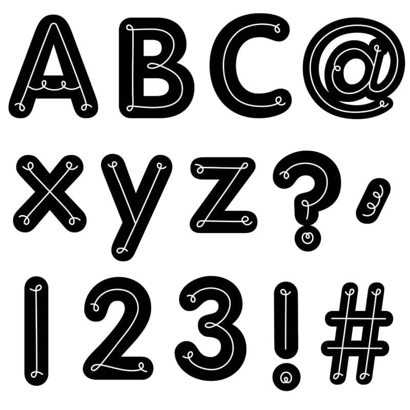 Loop De Loop Designer Letters (Pack of 3) - Letters - Creative Teaching Press