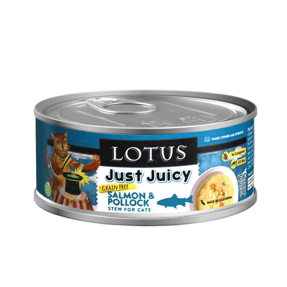 Lotus Cat Juicy Salmon Pollock 5.3Oz - Pet Supplies - Lotus