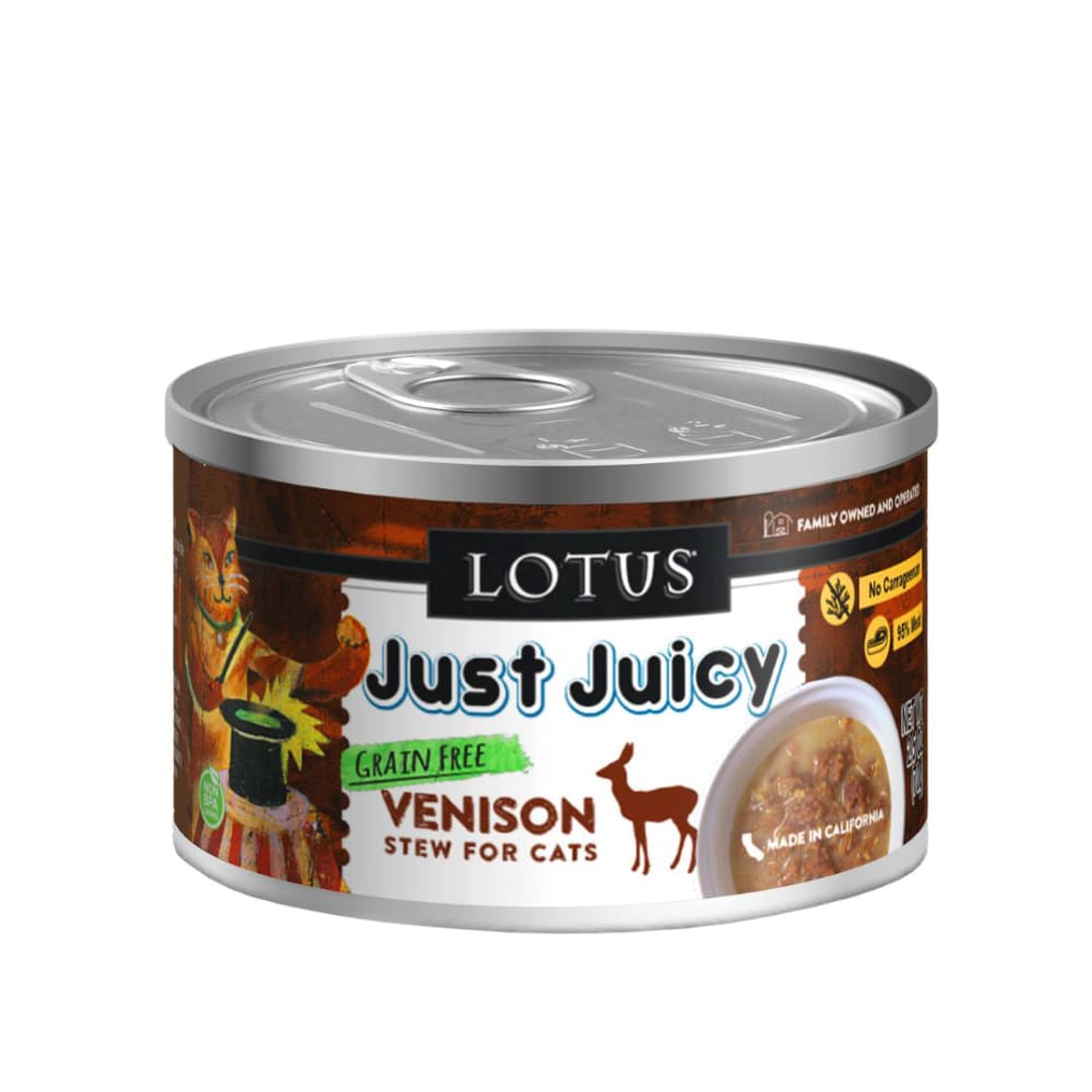 Lotus Cat Juicy Stew Venison 2.5Oz - Pet Supplies - Lotus