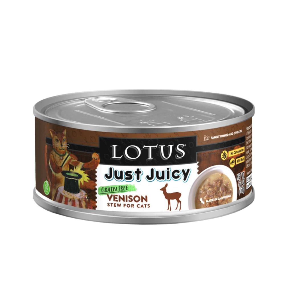 Lotus Cat Juicy Stew Venison 5.3Oz - Pet Supplies - Lotus