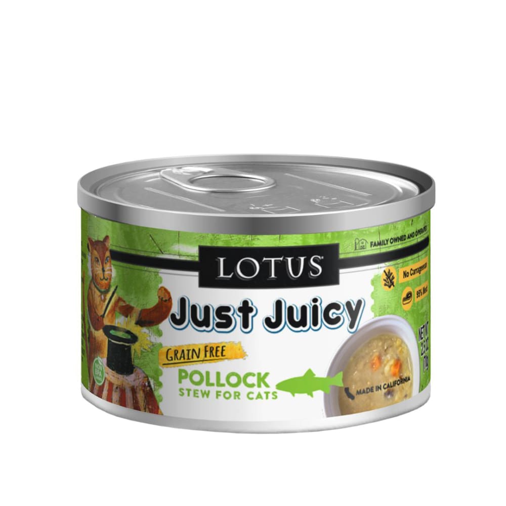 Lotus Cat Just Juicy Pollock Stew 2.5Oz - Pet Supplies - Lotus
