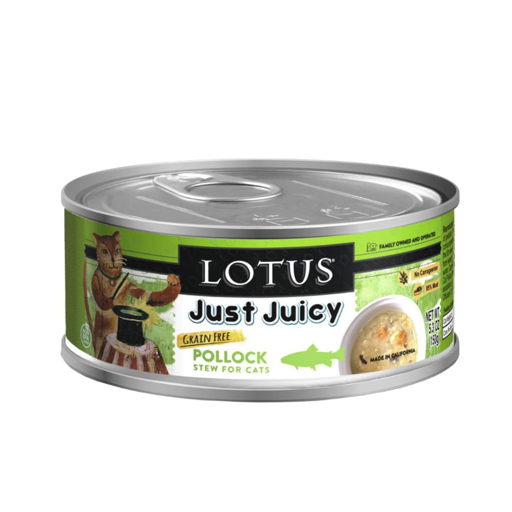 Lotus Cat Just Juicy Pollock Stew 5.3Oz - Pet Supplies - Lotus