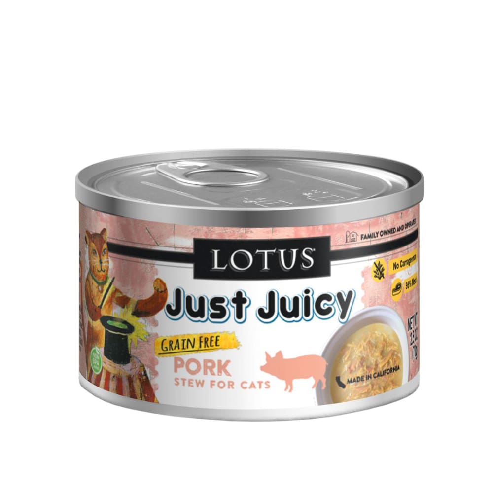 Lotus Cat Just Juicy Pork Stew 2.5Oz - Pet Supplies - Lotus