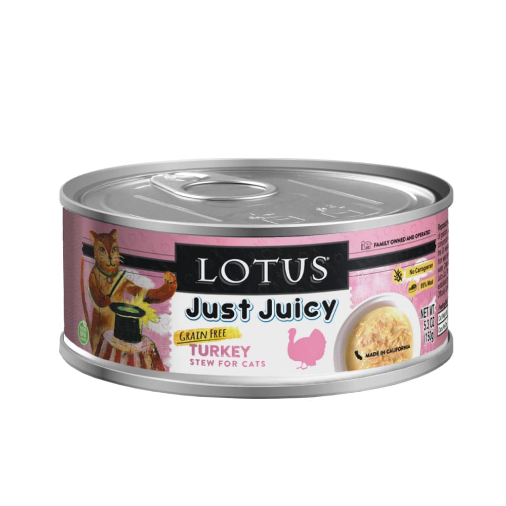 Lotus Cat Just Juicy Turkey Stew 5.3Oz - Pet Supplies - Lotus