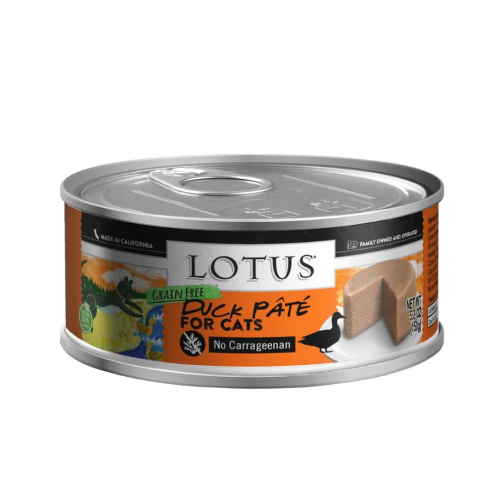 Lotus Cat Pate Grain Free Duck 5.3Oz - Pet Supplies - Lotus