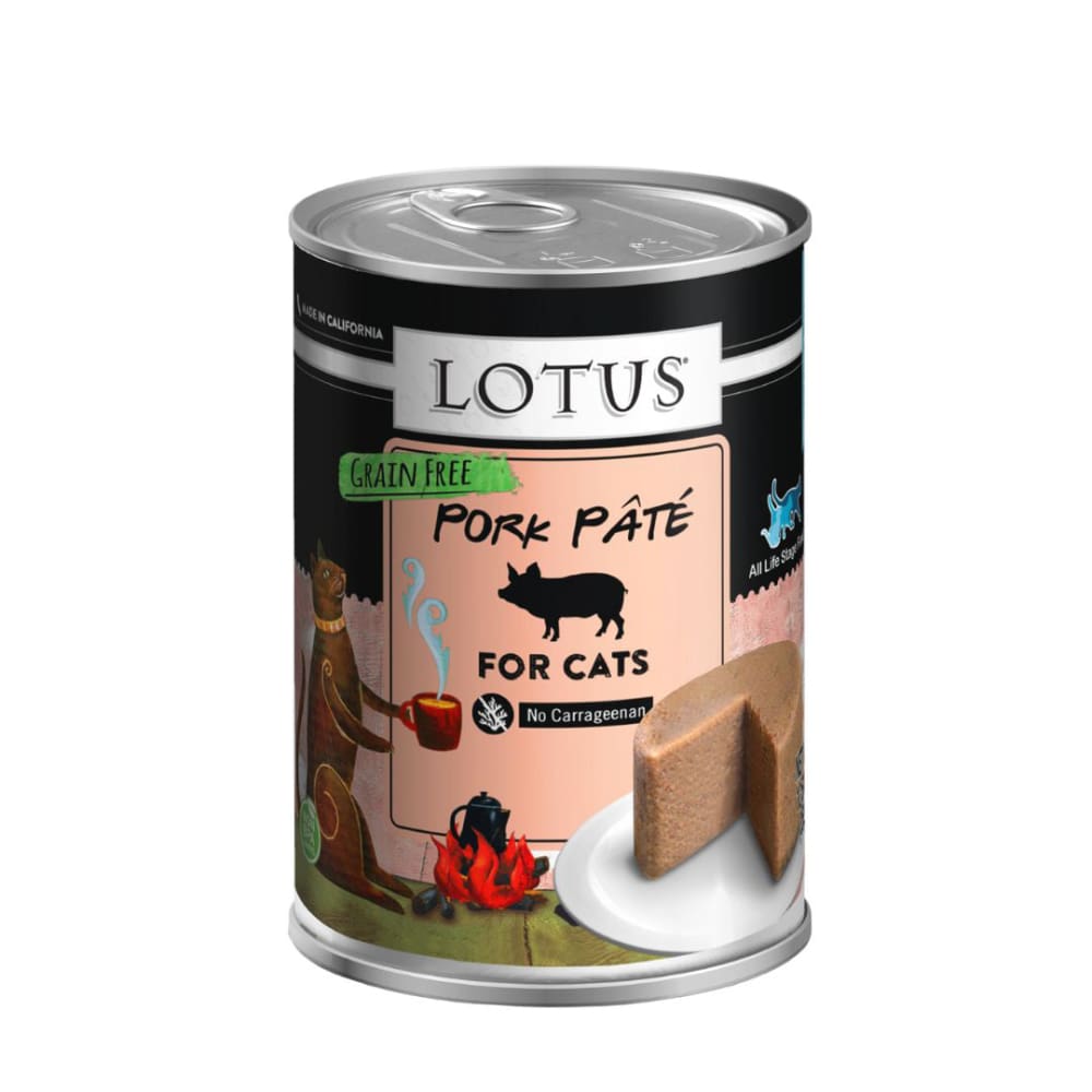 Lotus Cat Pate Grain Free Pork 12.5Oz - Pet Supplies - Lotus