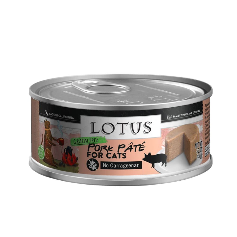 Lotus Cat Pate Grain Free Pork 5.3Oz - Pet Supplies - Lotus