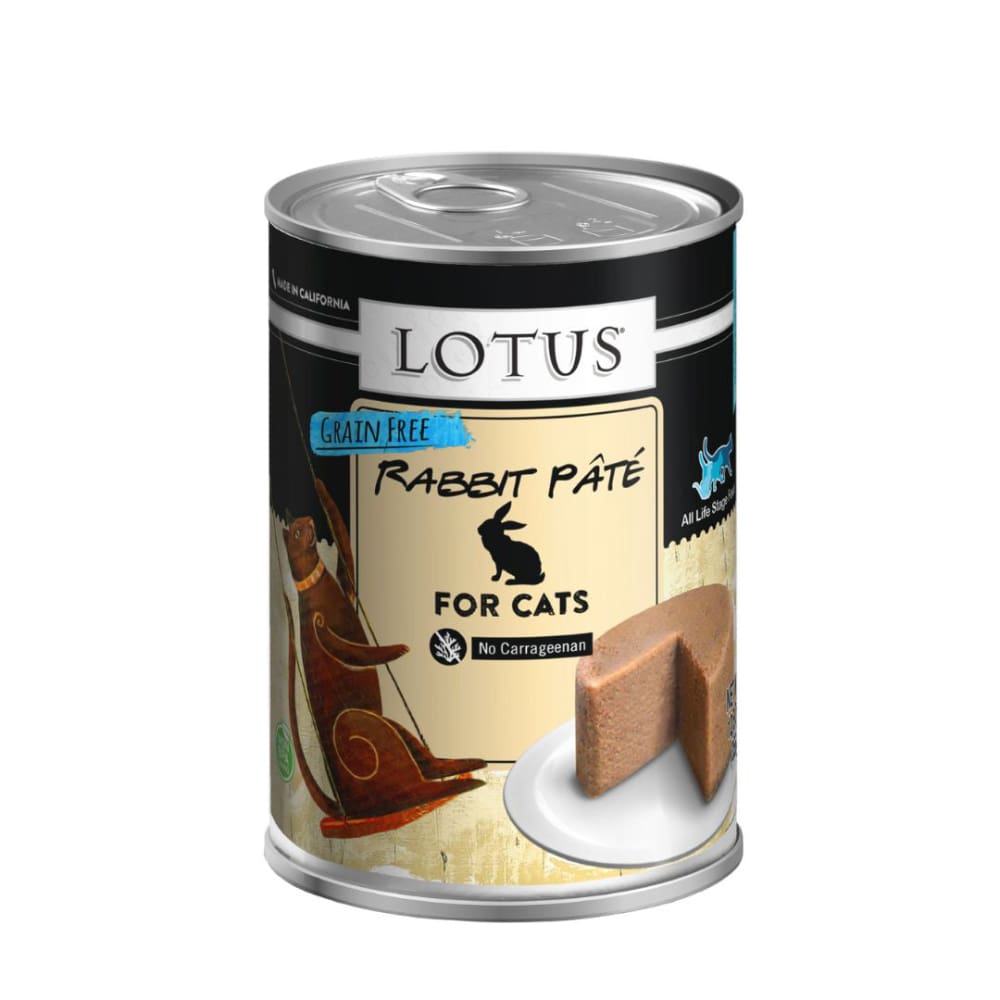 Lotus Cat Pate Grain Free Rabbit 12.5Oz - Pet Supplies - Lotus