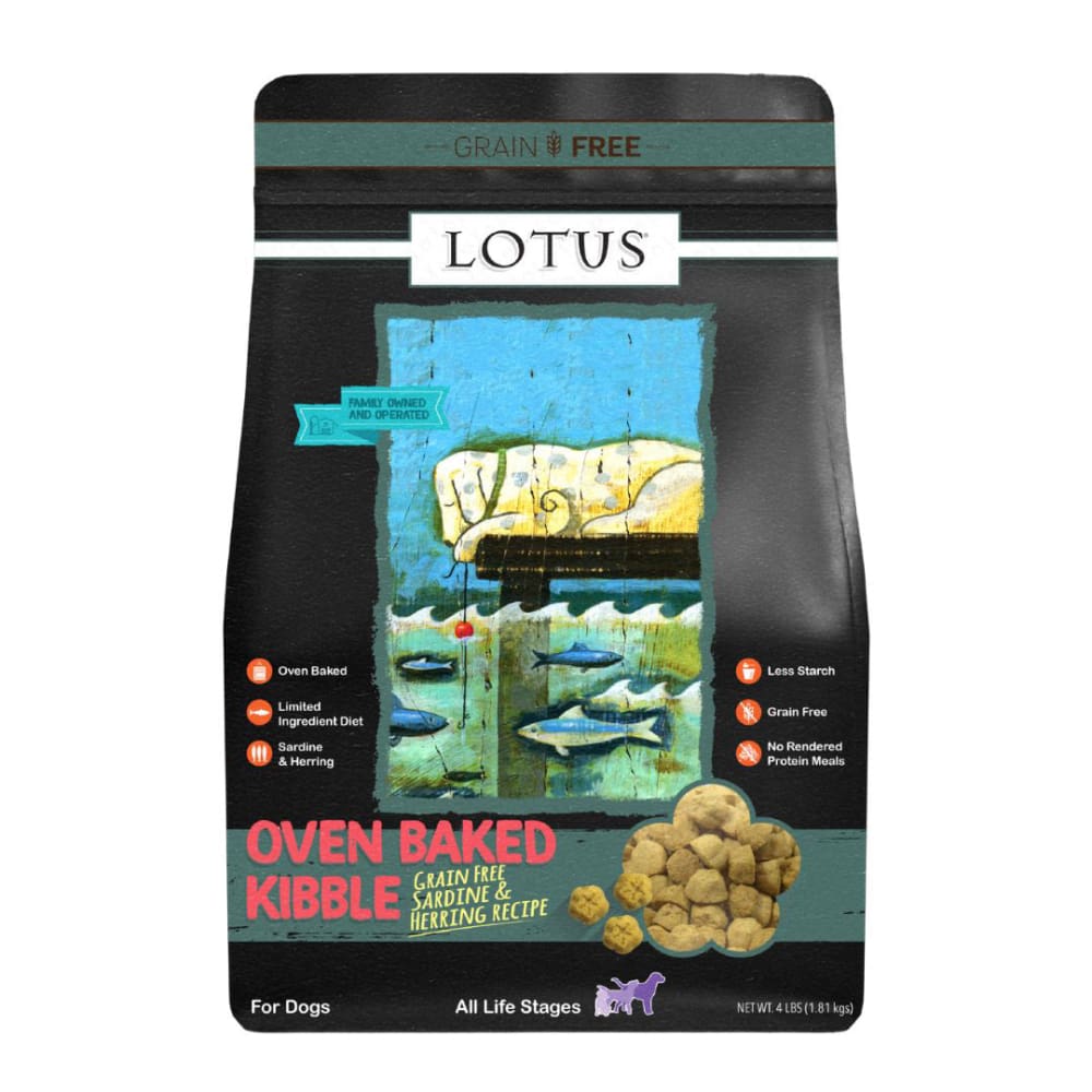 Lotus Dog Adult Grain Free Sardine Pollock 4Lb - Pet Supplies - Lotus