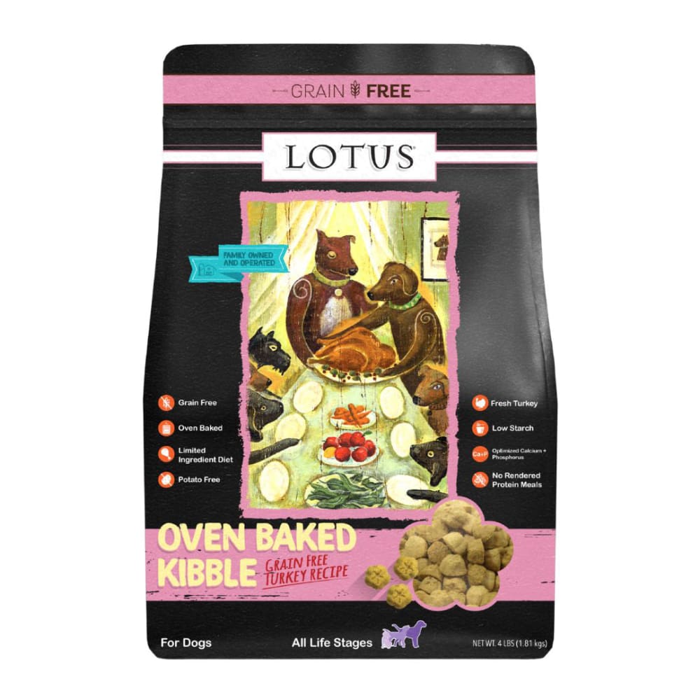 Lotus Dog Adult Grain Free Turkey 4Lb - Pet Supplies - Lotus