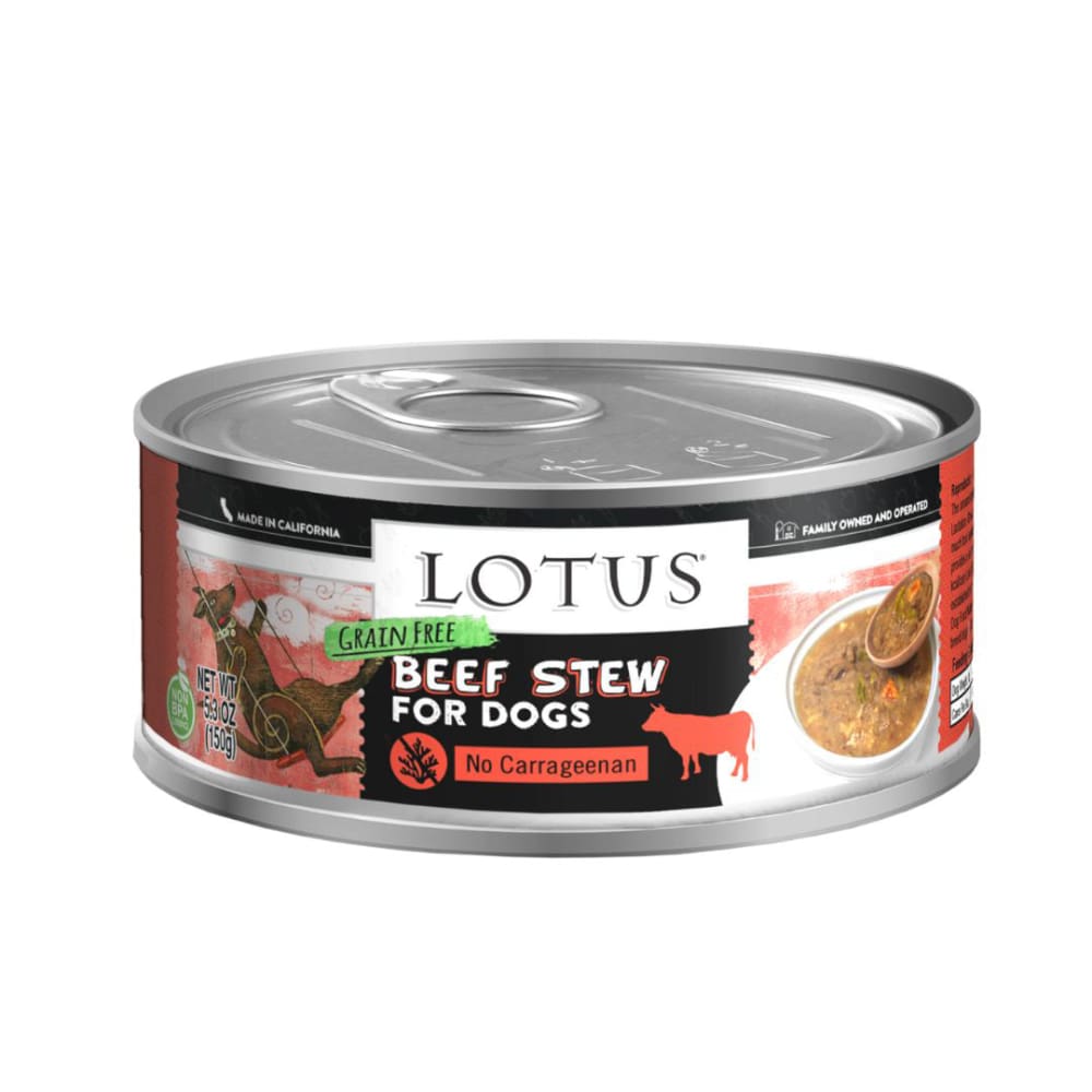 Lotus Dog Grain Free Beef Asparagus Stew 5.3Oz - Pet Supplies - Lotus