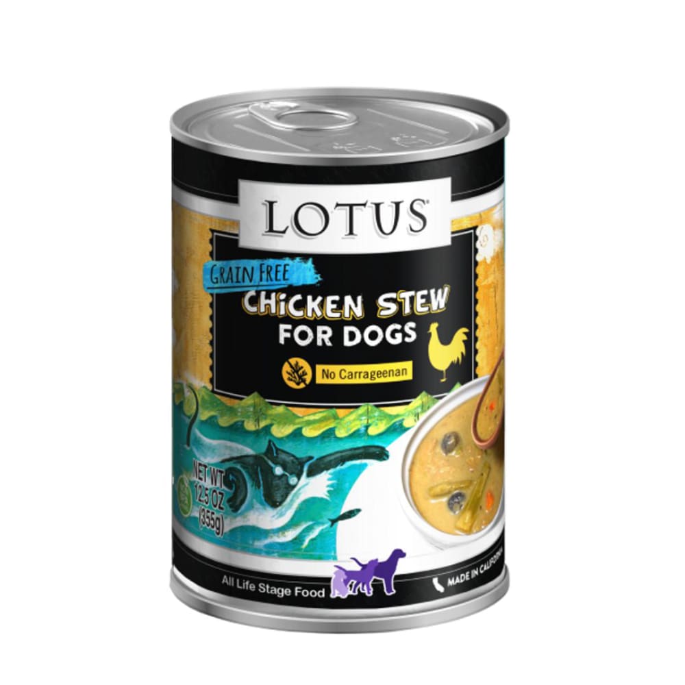 Lotus Dog Grain Free Chicken Asparagus Stew 12.5Oz - Pet Supplies - Lotus
