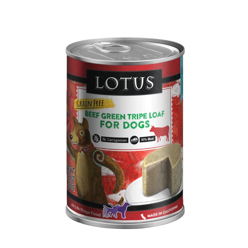 Lotus Dog Grain Free Loaf Beef Tripe 12.5Oz - Pet Supplies - Lotus