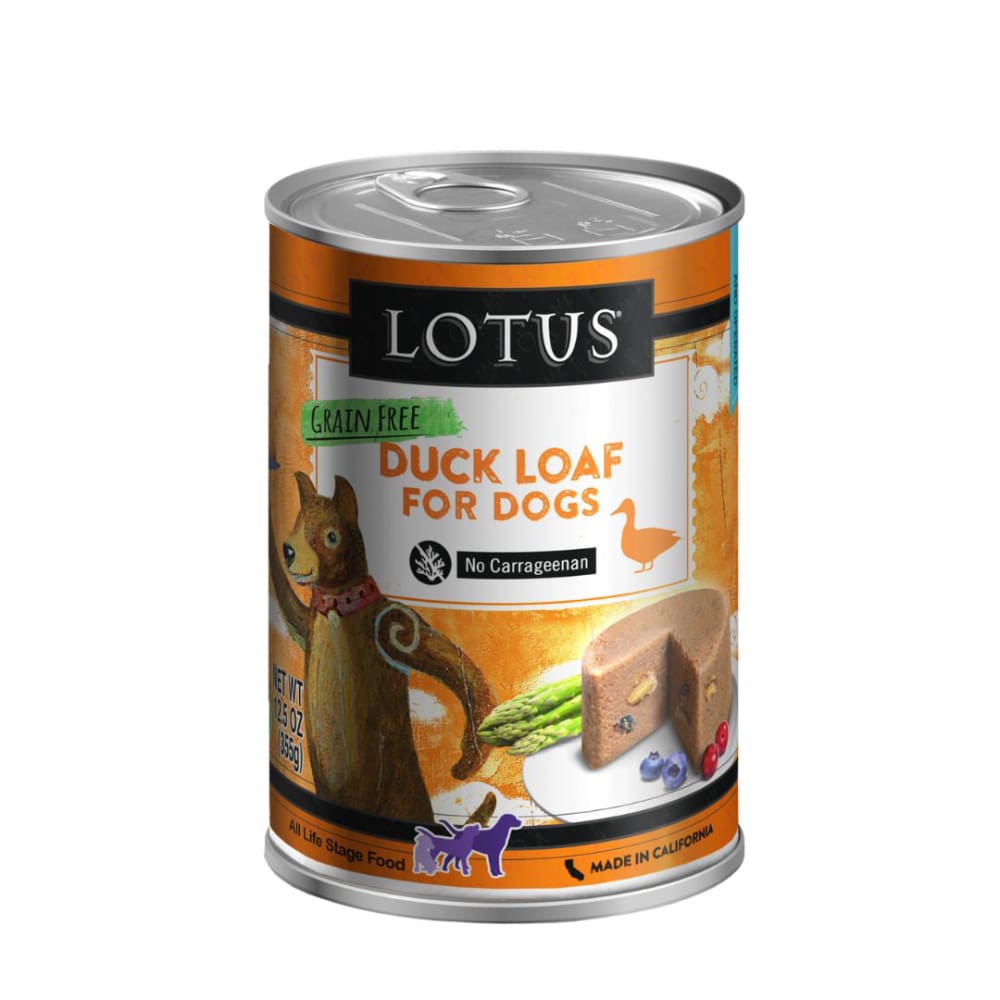 Lotus Dog Grain Free Loaf Duck 12.5Oz - Pet Supplies - Lotus