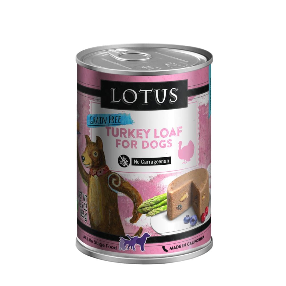 Lotus Dog Grain Free Loaf Turkey 12.5Oz - Pet Supplies - Lotus