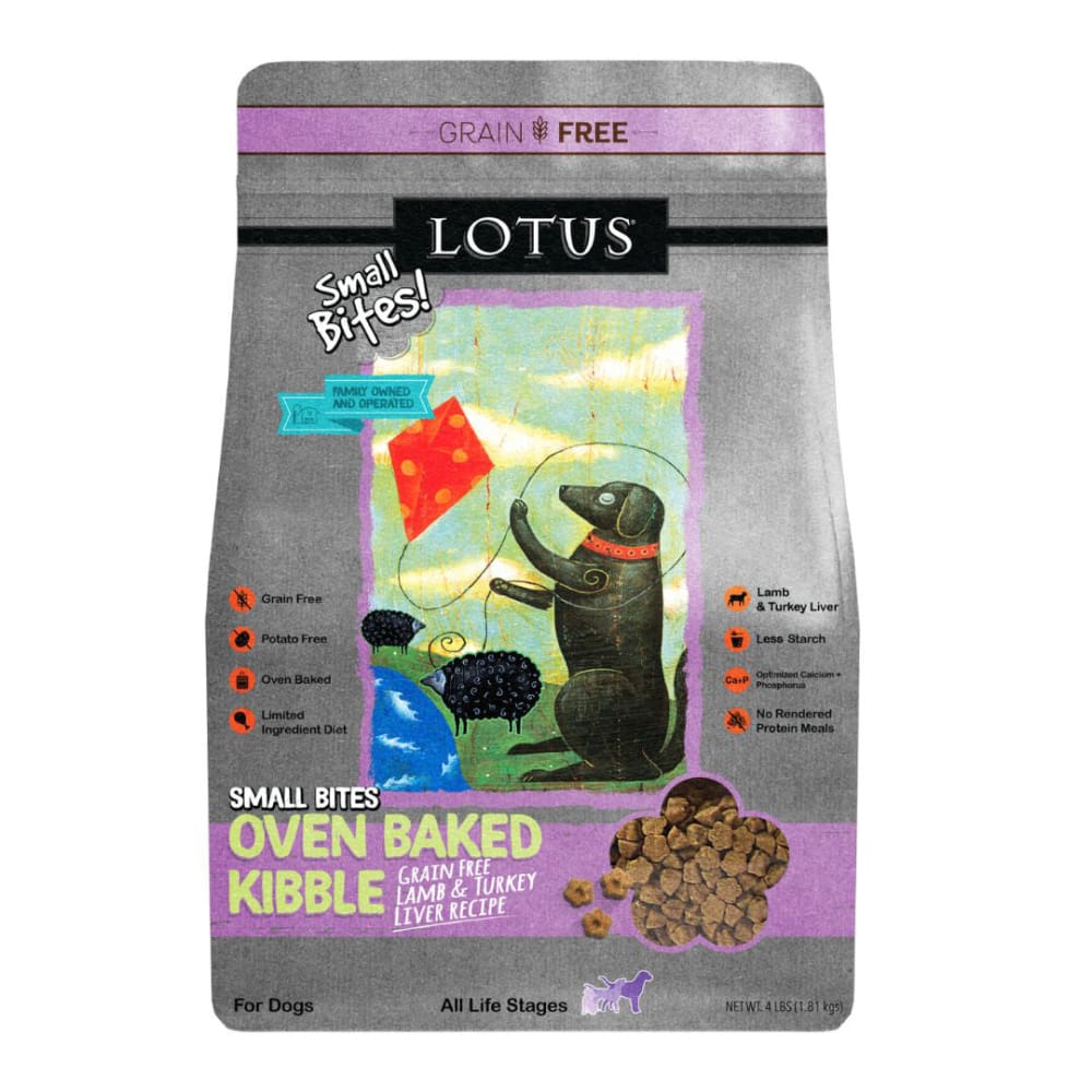 Lotus Dog Grain Free Small Bite Lamb Turkey Liver 4Lb - Pet Supplies - Lotus