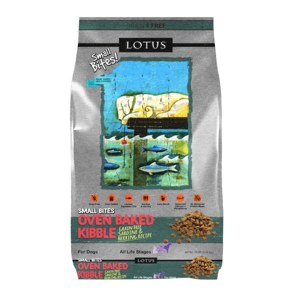 Lotus Dog Grain Free Small Bite Sardine Pollock 10Lb - Pet Supplies - Lotus