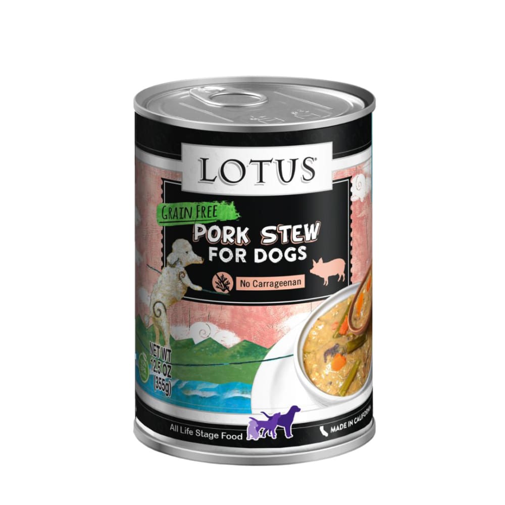 Lotus Dog Stew Grain Free Pork 12.5Oz - Pet Supplies - Lotus