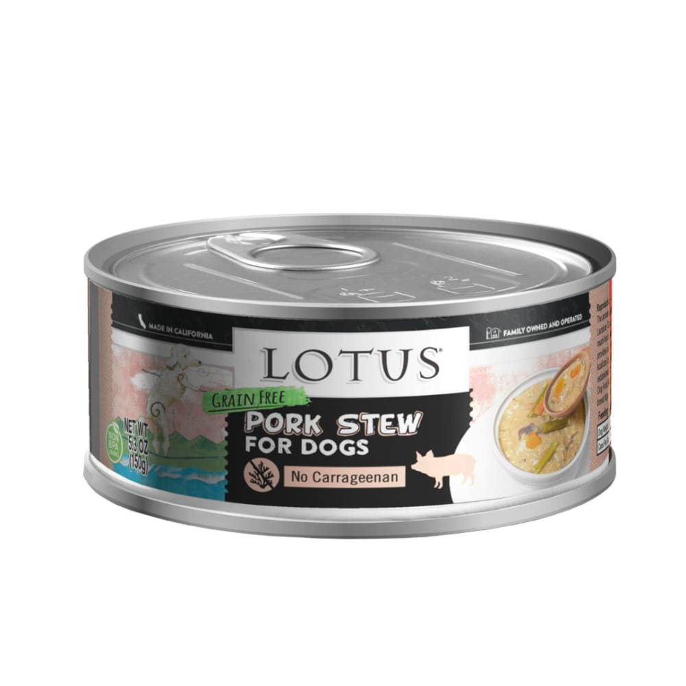 Lotus Dog Stew Grain Free Pork 5.3Oz - Pet Supplies - Lotus