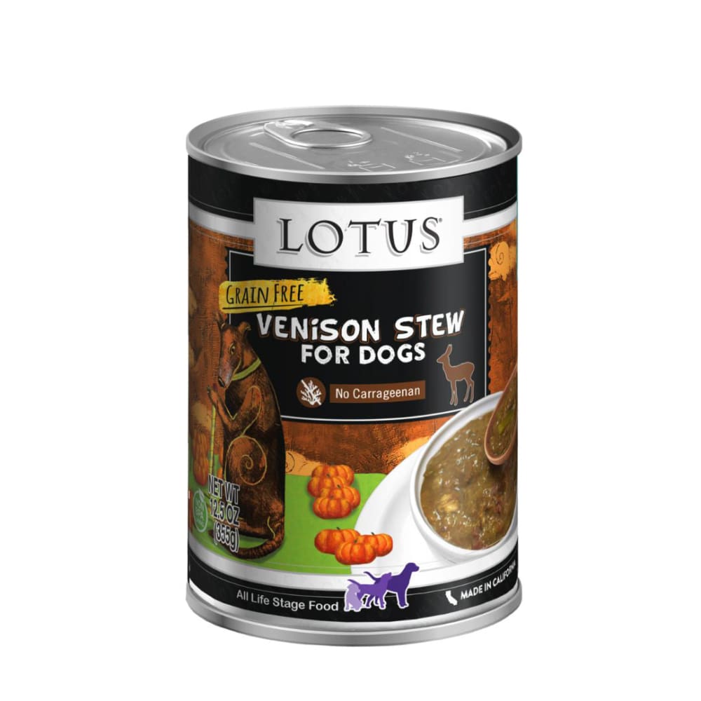 Lotus Dog Stew Grain Free Venison 12.5Oz - Pet Supplies - Lotus