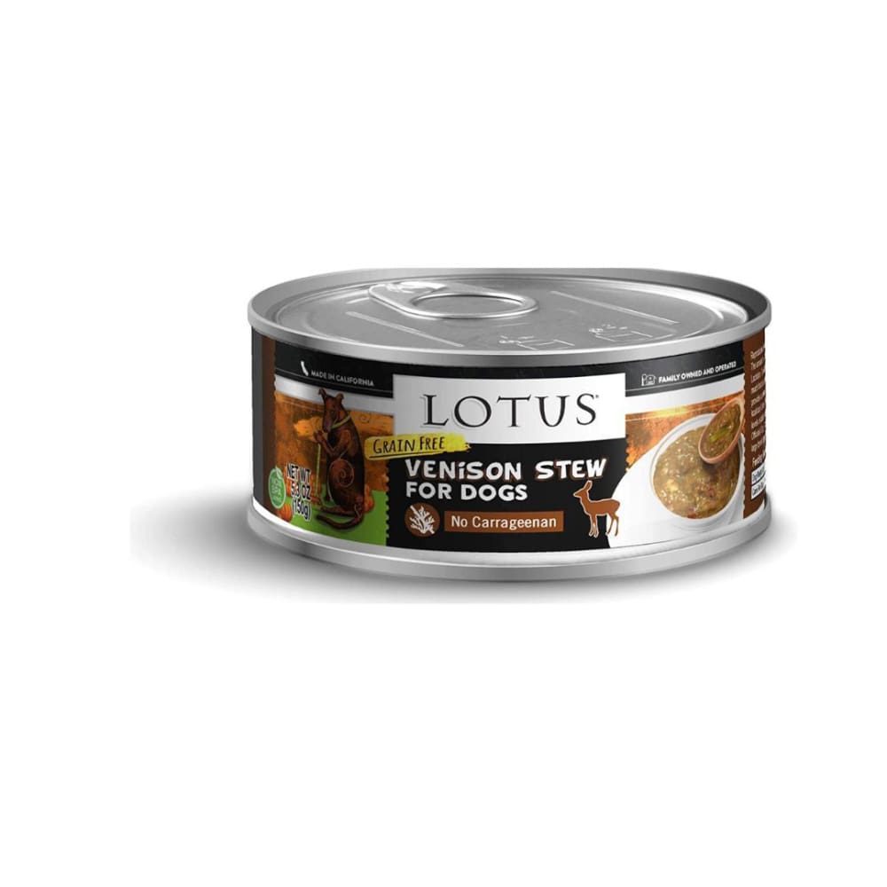 Lotus Dog Stew Grain Free Venison 5.3Oz - Pet Supplies - Lotus