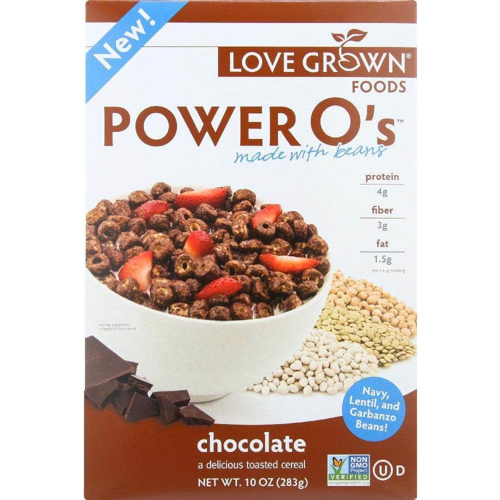 Love Grown Love Grown Foods Power O's Cereal Chocolate, 10 oz