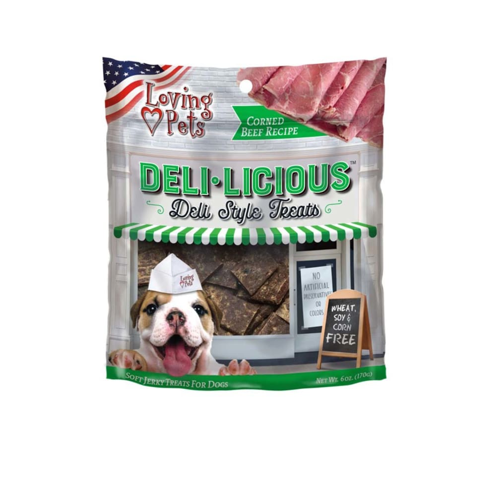 Loving Pets Deli-Licious Corned Beef Recipe Dog Treat 6 Oz - Pet Supplies - Loving Pets