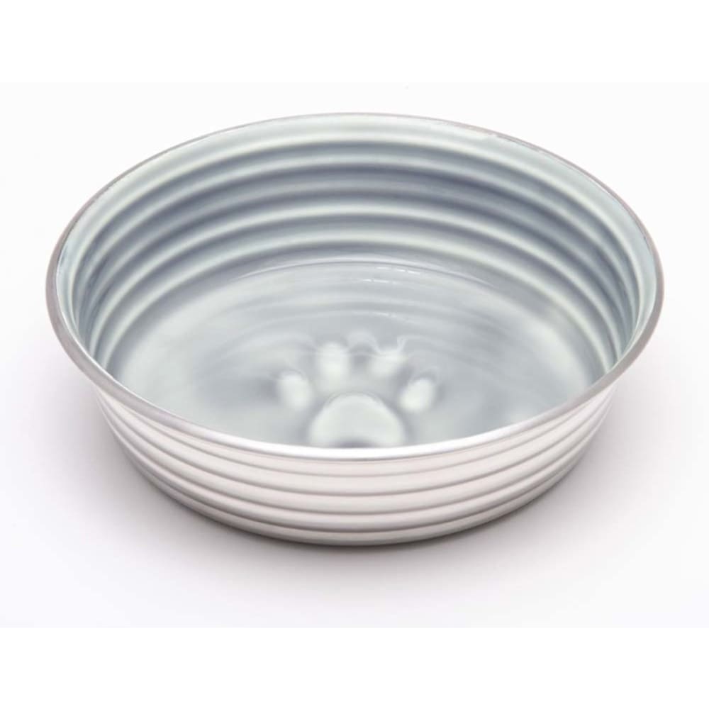 Loving Pets Dog Bowl Paw Print Grey Large - Pet Supplies - Loving Pets