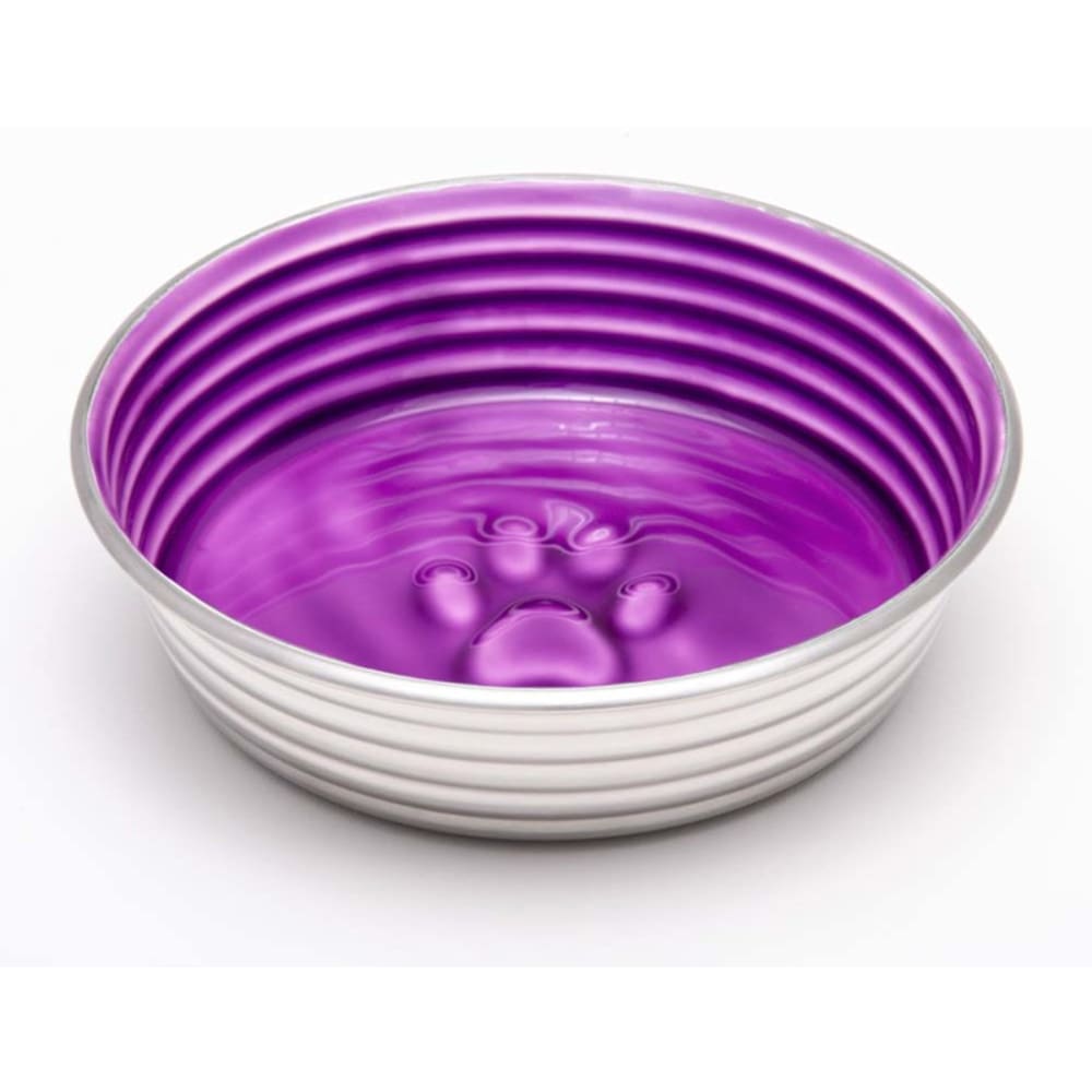 Loving Pets Dog Bowl Paw Print Lilac Medium - Pet Supplies - Loving Pets