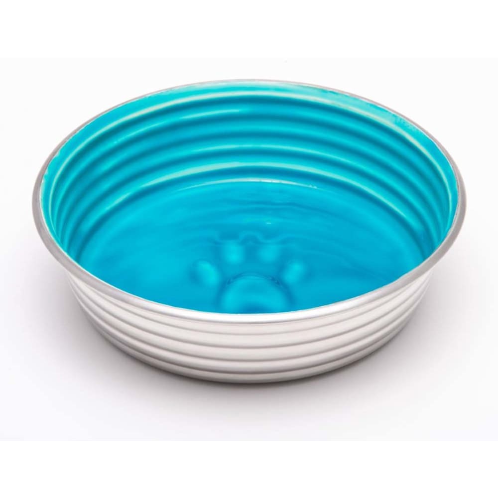 Loving Pets Dog Bowl Paw Print Seine Blue Large - Pet Supplies - Loving Pets