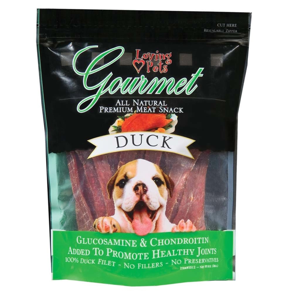 Loving Pets Gourmet Duck Filet Strips Dog Treats 12 oz - Pet Supplies - Loving Pets