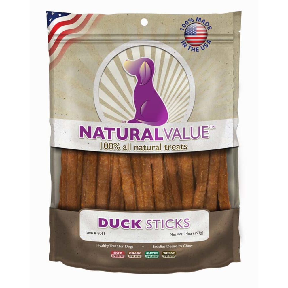 Loving Pets Natural Value Duck Stick Recipe Dog Treat 14 oz - Pet Supplies - Loving Pets