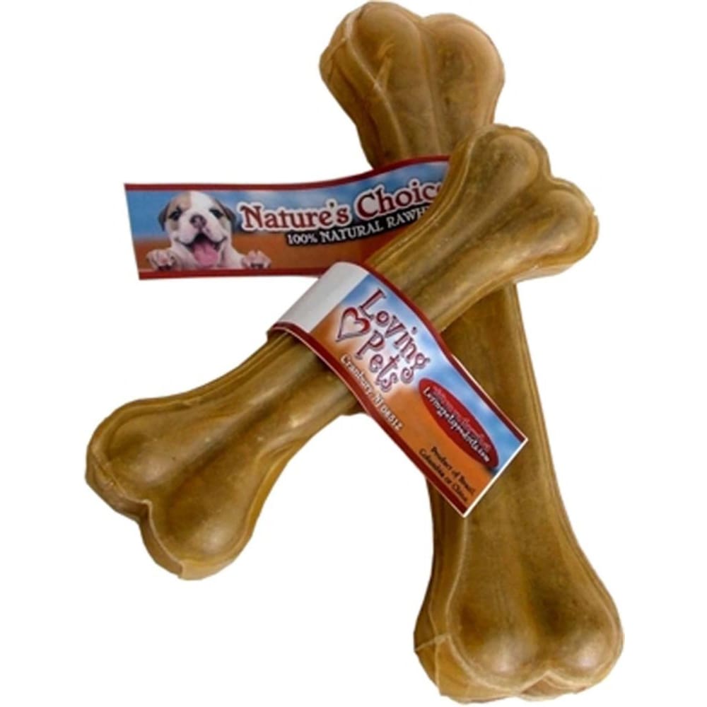 Loving Pets Pressed Rawhide Bone Dog Treat 12 in - Pet Supplies - Loving Pets