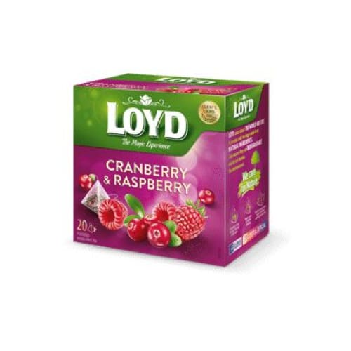 Loyd Cranberry & Raspberry Tea Bags 20 pcs. - Loyd