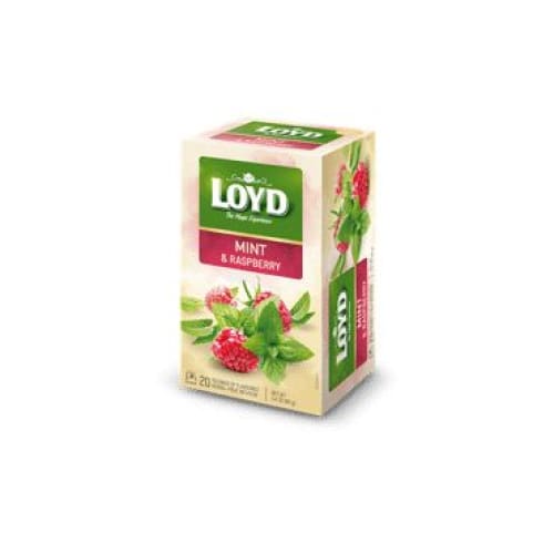 Loyd Mint and Raspberry Tea Bags, 20 pcs. | ShelHealth