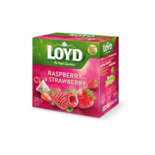 Loyd Strawberry & Raspberry Tea Bags 20 pcs. - Loyd