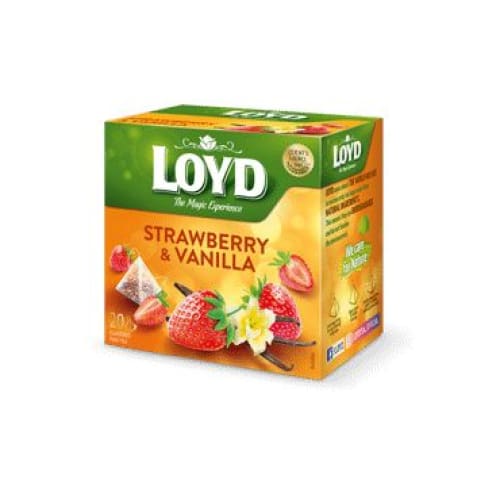 Loyd Strawberry & Vanilla Flavoured Tea Bags 20 pcs. - Loyd