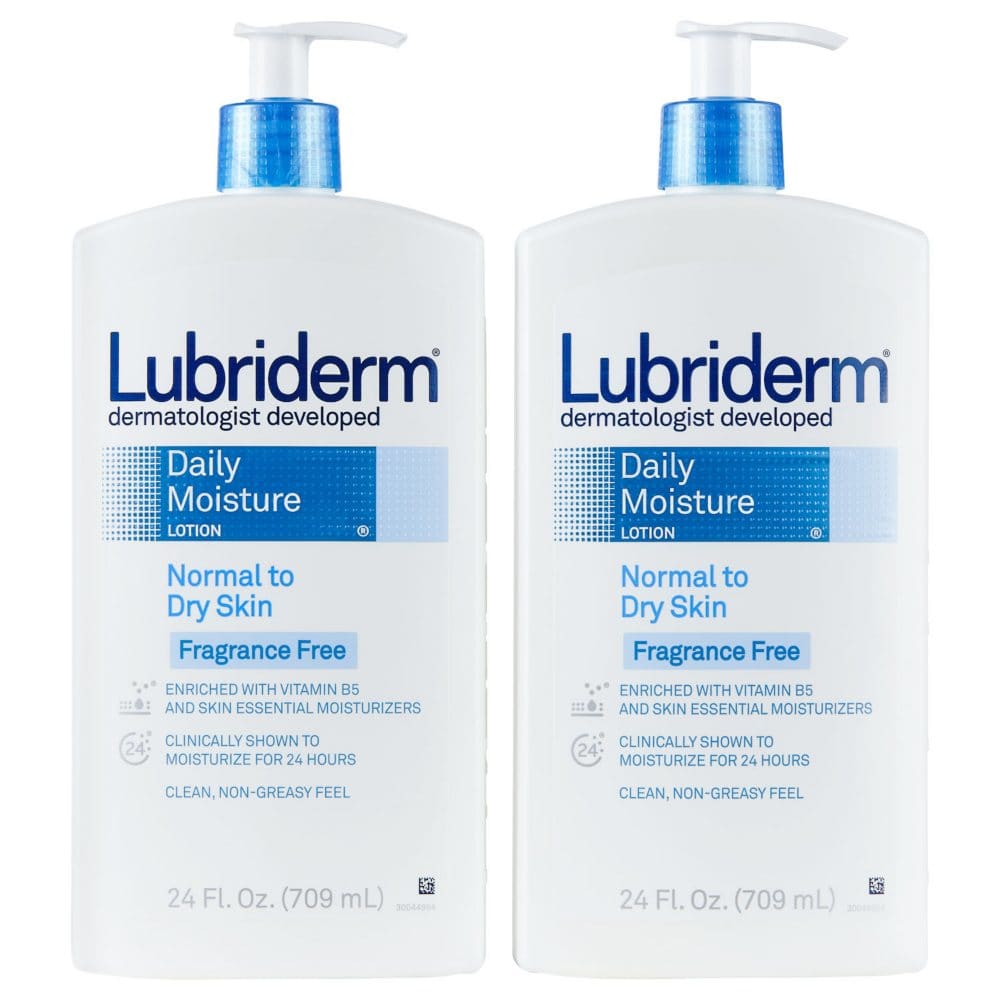 Lubriderm Daily Moisture Body Lotion Fragrance-Free (24 fl. oz. 2 pk.) - Bath & Body - Lubriderm Daily