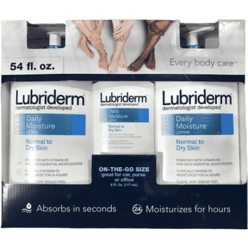 Lubriderm Daily Moisture Lotion Deal Pack - 54 oz in total - ShelHealth.Com