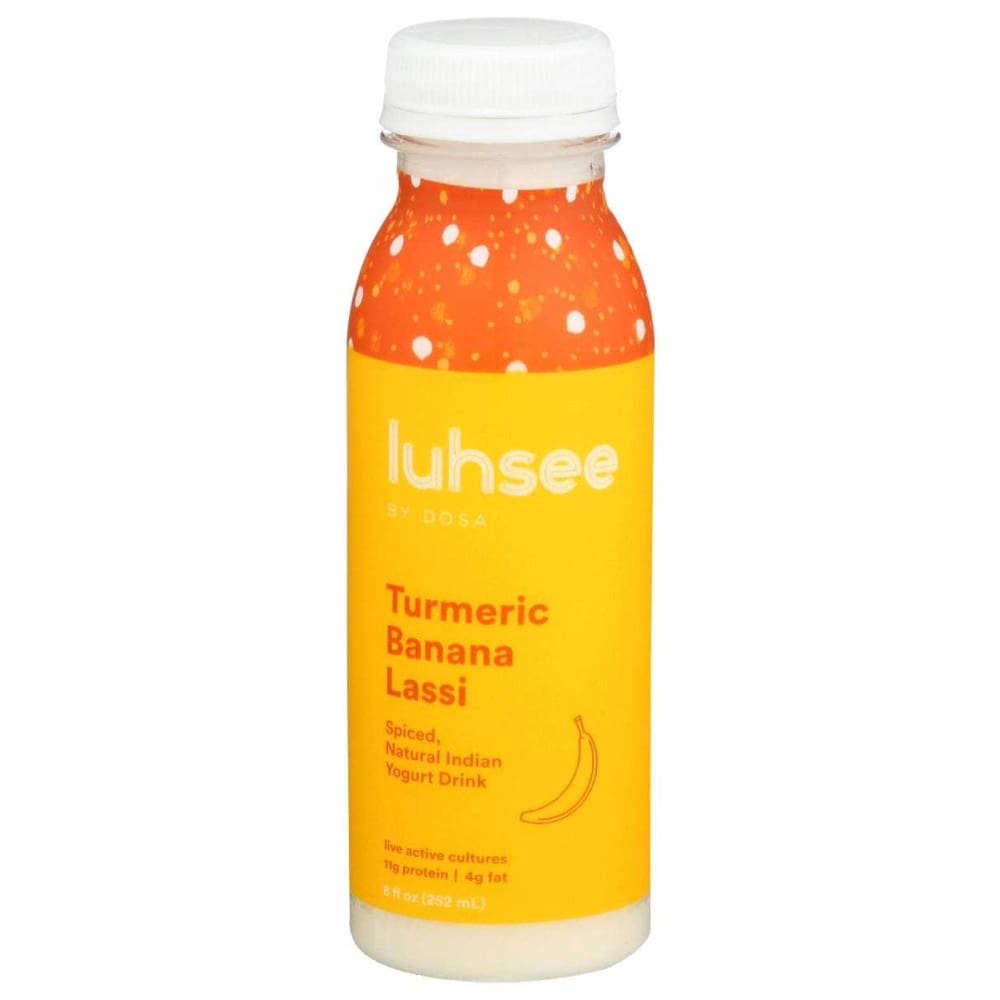 LUHSEE BY DOSA Grocery > Refrigerated LUHSEE BY DOSA: Tumeric Banana Lassi, 8 fo